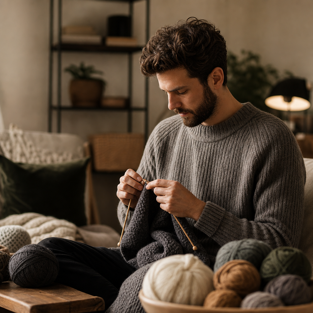 How the Rise of the Modern Male Knitter Is Breaking Stereotypes
