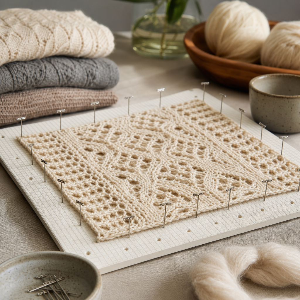 How to Block Your Finished Knits for a High-End Boutique Look.