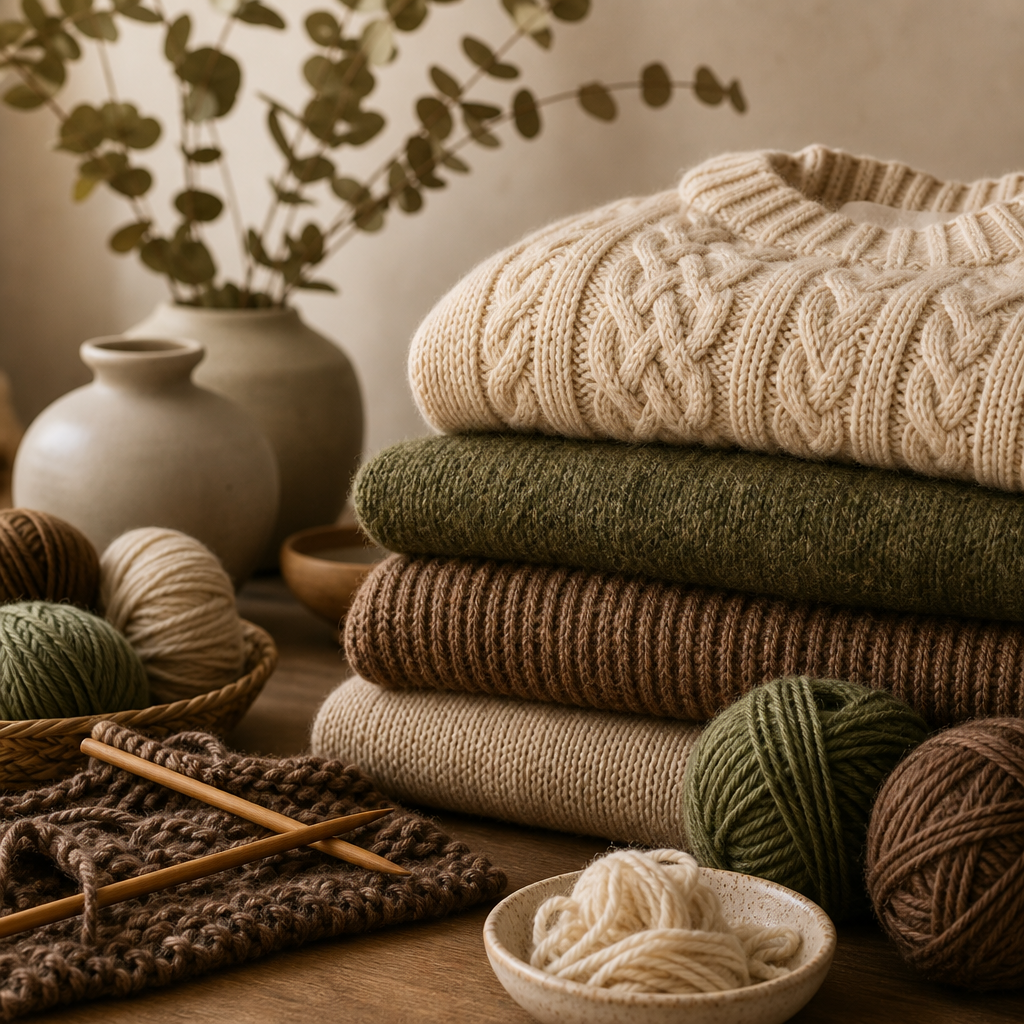 Earth Tones in Knitwear: Why Browns, Greens, and Creams Are Dominating