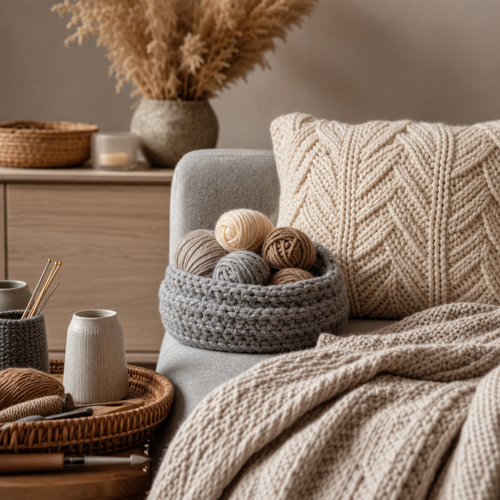 Knitted Home Decor Ideas That Go Beyond the Blanket