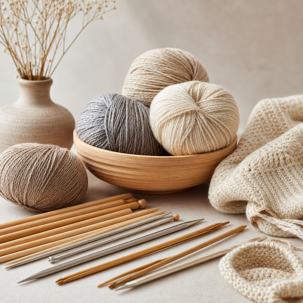 Bamboo, Metal, or Wood? Which Needles Work Best for Your Yarn Type.