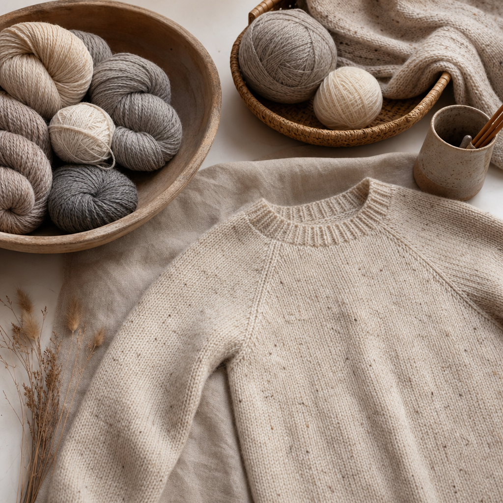 How to Knit a Sweater in One Piece (Seamless Set-In Sleeve Method)