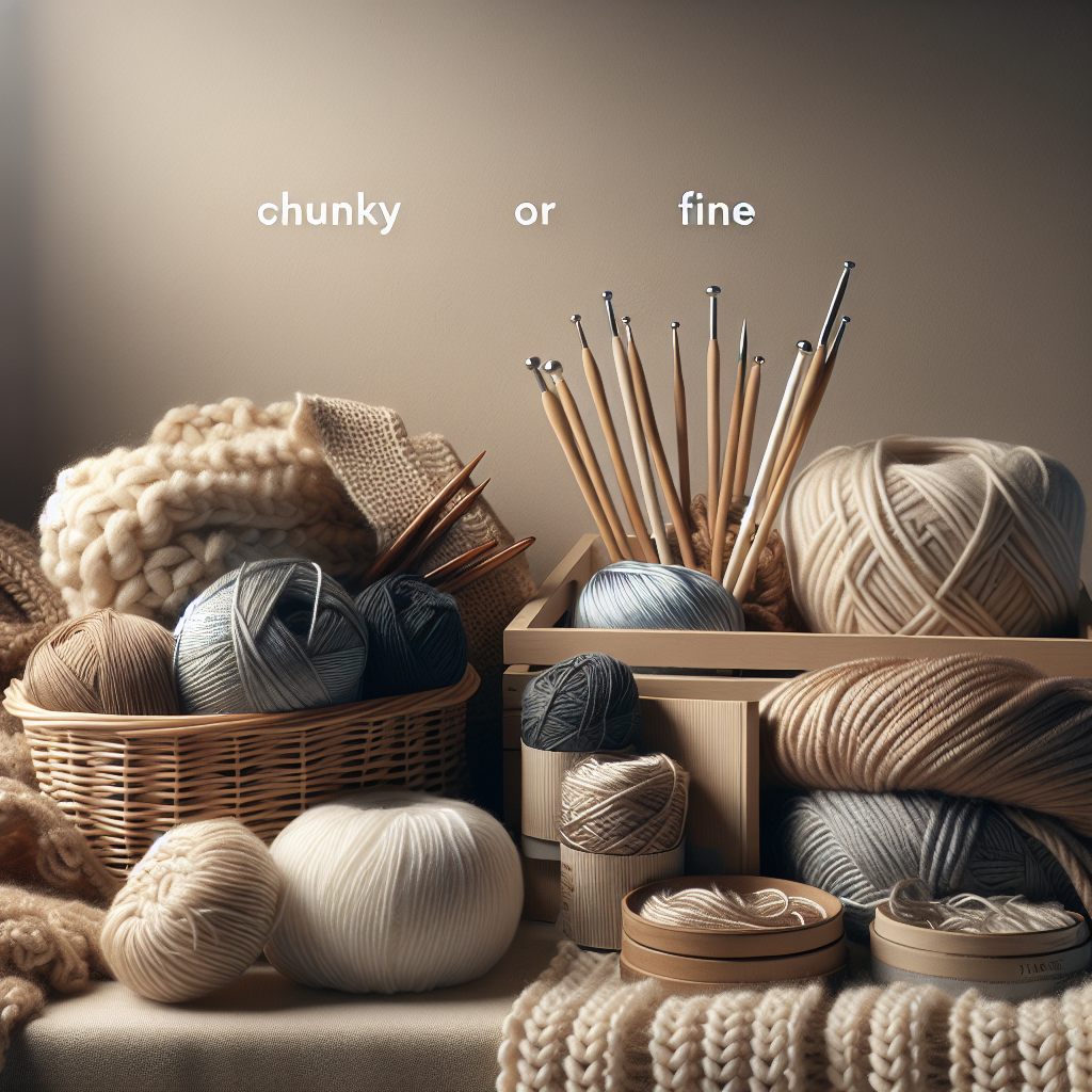 Chunky Yarn vs. Fine Yarn: Which One Should You Choose for Your Project?