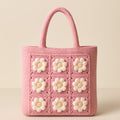 Yarnspresso — 3D Floral Beach Tote Bag — Knitting Pattern