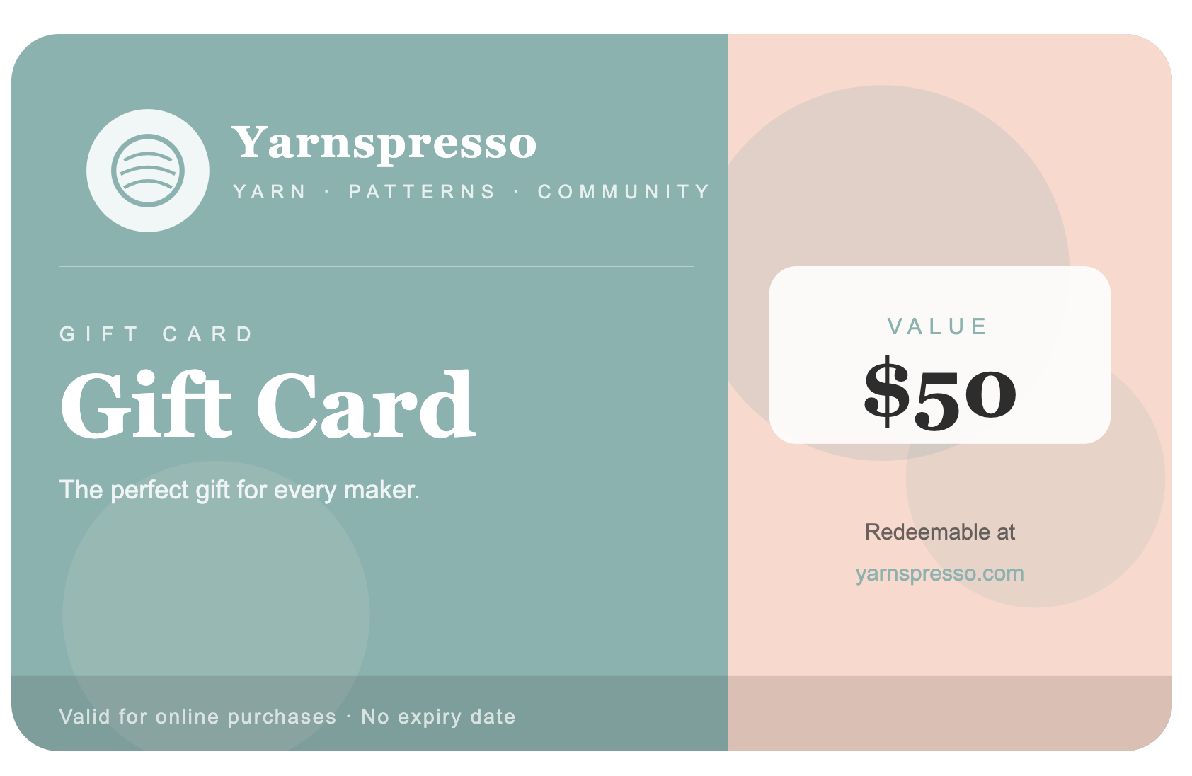 Yarnspresso Gift Card