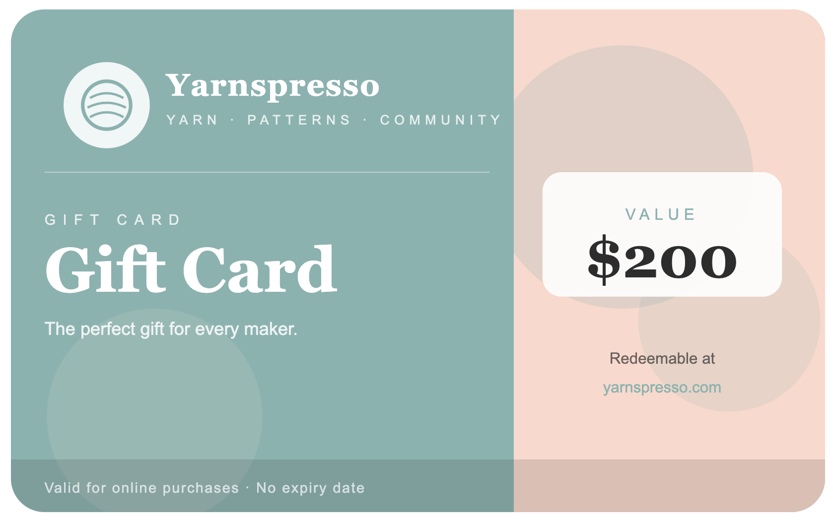 Yarnspresso Gift Card