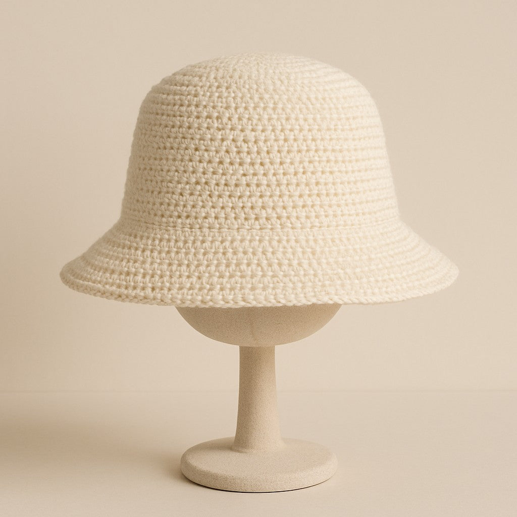 Yarnspresso — Ecru Summer Sun Hat — Knitting Pattern