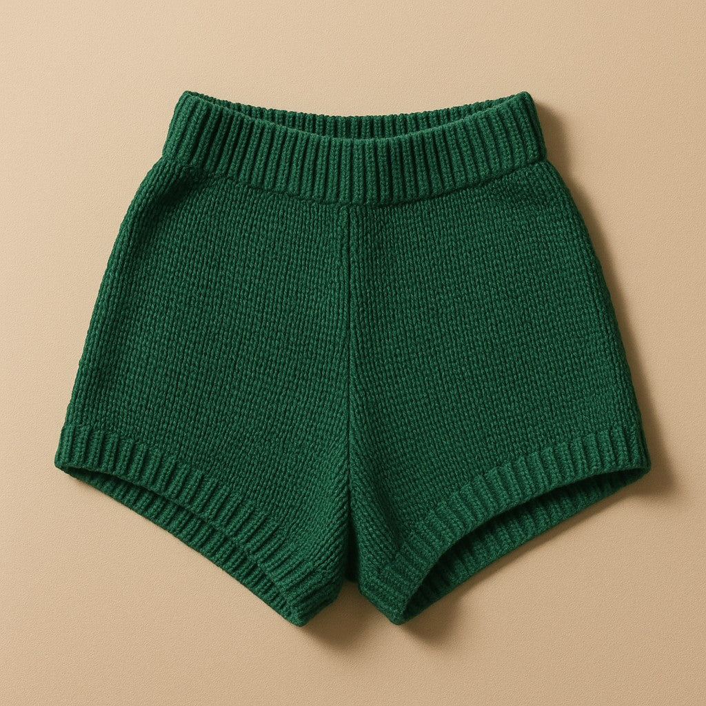 Yarnspresso — Emerald Festival Knit Shorts