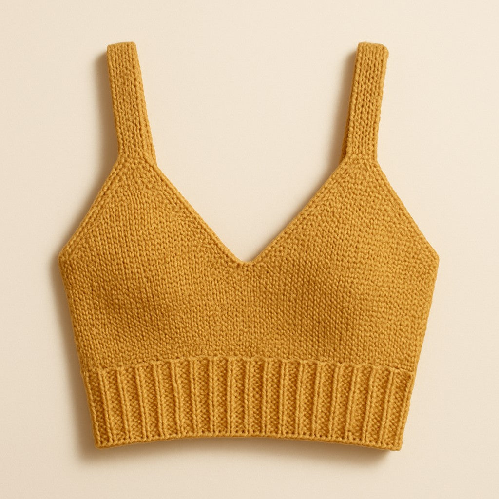 Yarnspresso — Golden Summer Crop Top — Knitting Pattern