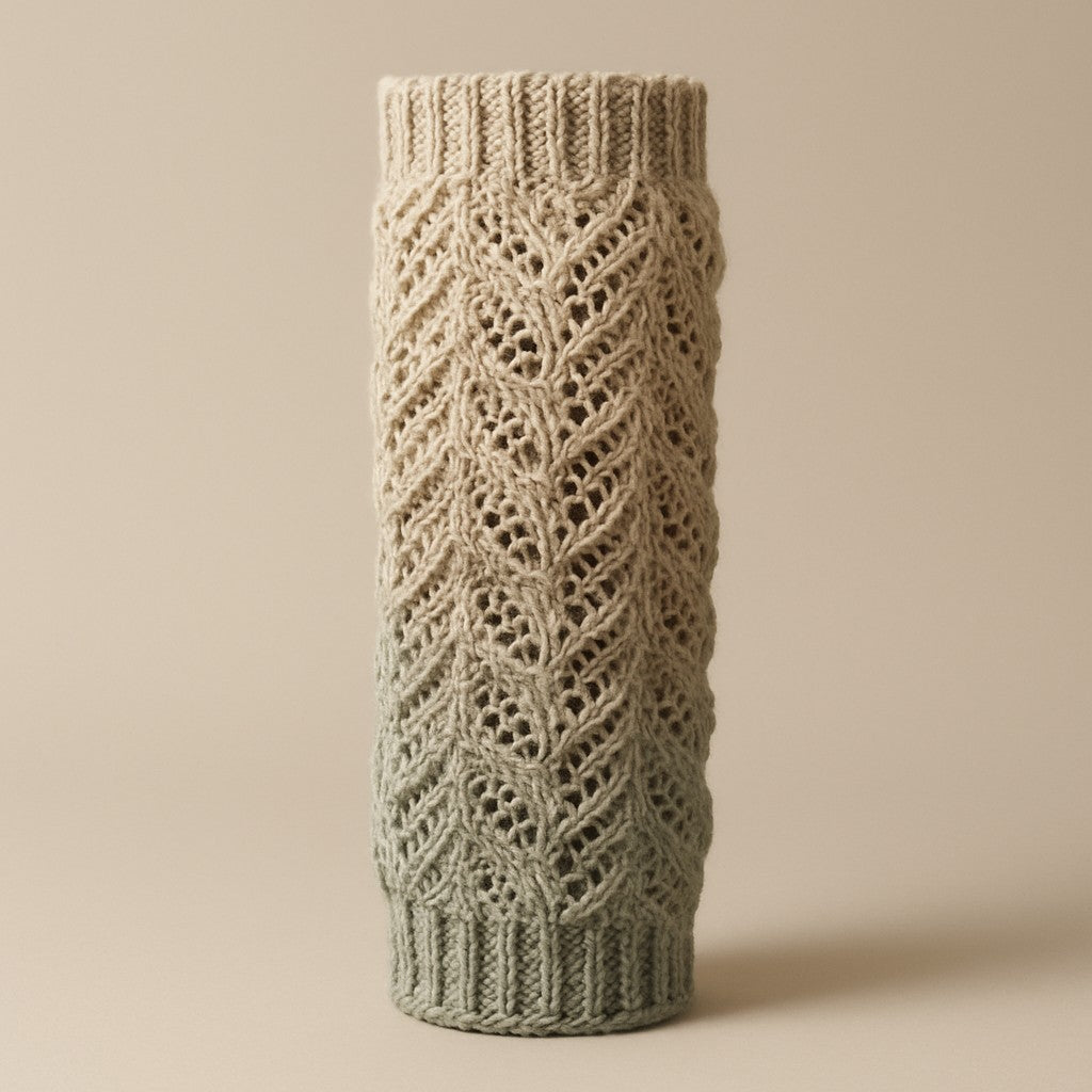 Yarnspresso — Lace Waves Legwarmers — Cakes Aran Crochet Pattern