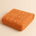 Yarnspresso — Sunny Day Baby Blanket — Baby Summer DK Orange Crochet Pattern