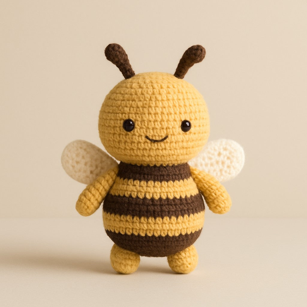 Yarnspresso — Sunny the Amigurumi Bee — Amigurumi Cotton Crochet Pattern