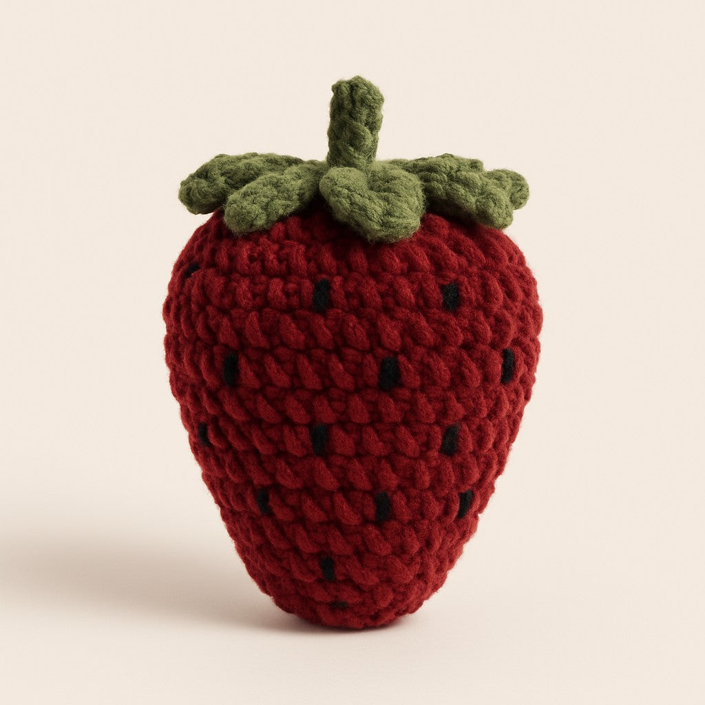 Yarnspresso — Velvet Strawberry Plush Amigurumi Pattern